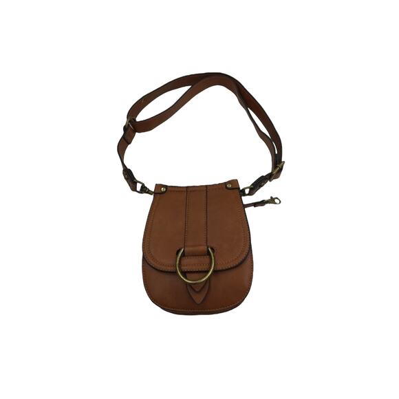 Simply Noelle Brown Vegan Leather Convertible Crossbody Bag Boho Festival - Picture 1 of 10